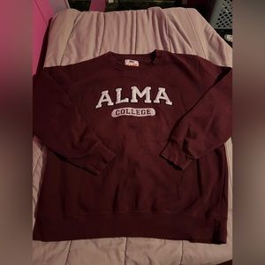 Vintage alma college crewneck